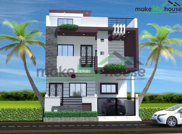 Buy 25x40 House Plan 25 By 40 Front Elevation Design 1000sqrft Home Naksha