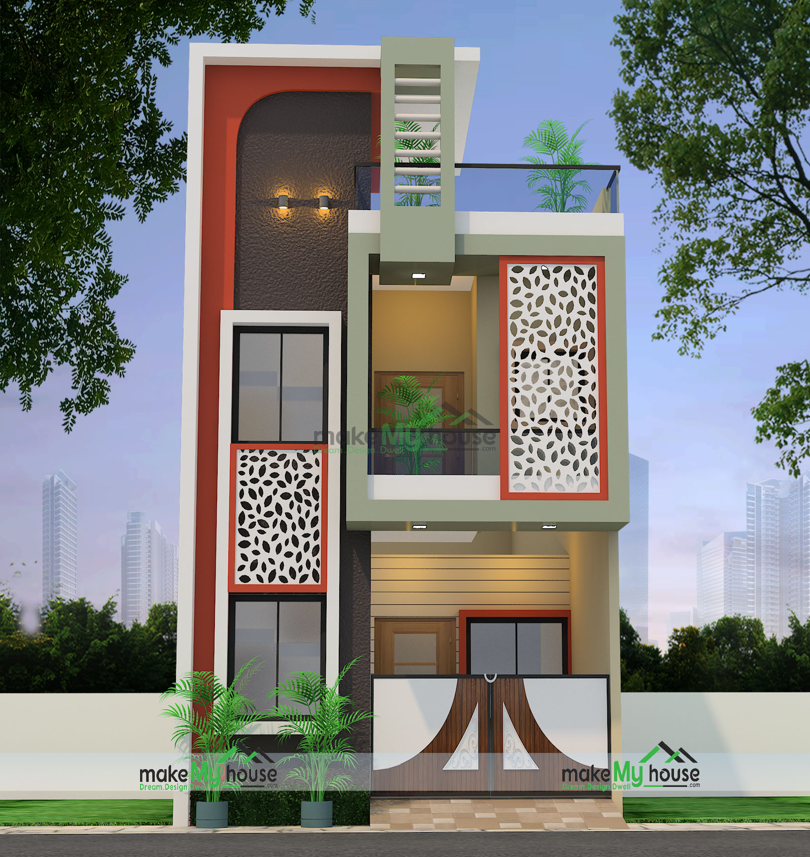 Buy 18x50 House Plan 18 By 50 Elevation Design 900sqrft Home Naksha