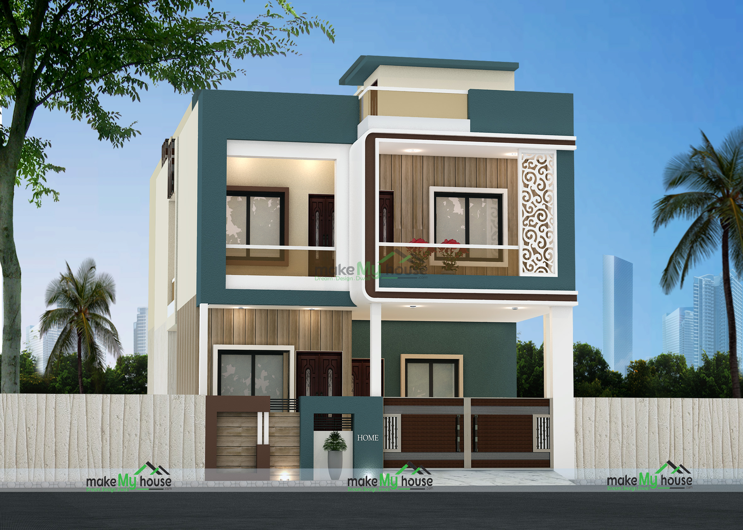 front elevation of indian houses