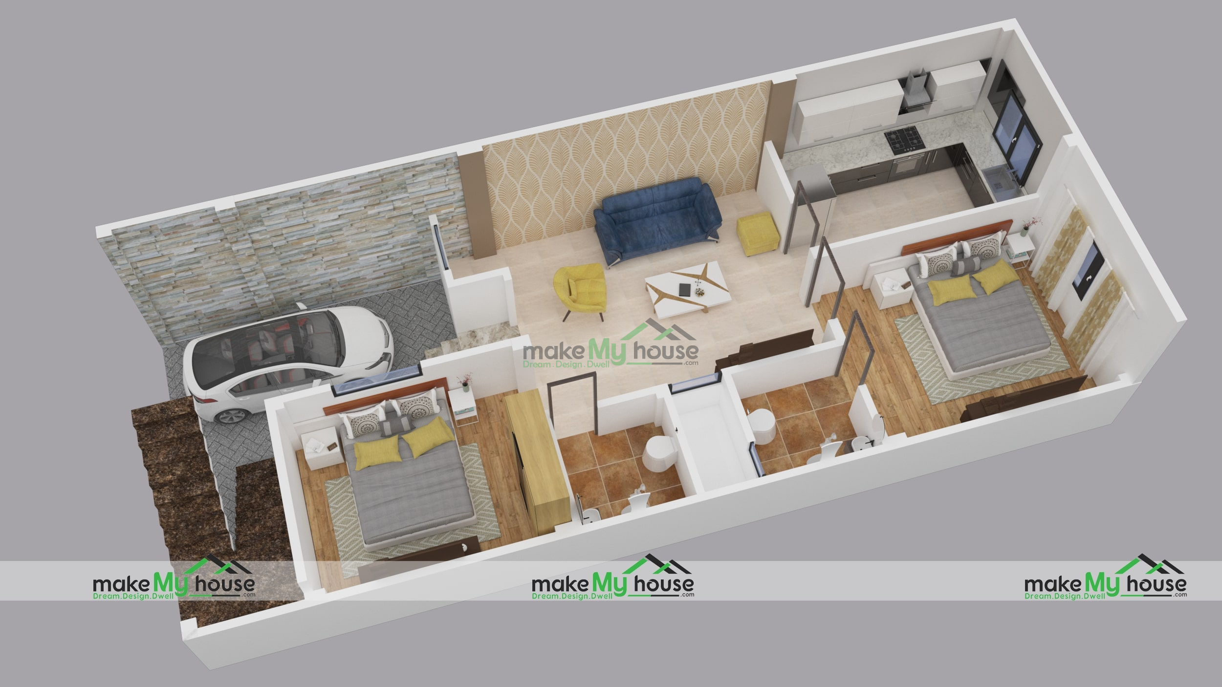 x50 Home Plan 1000 Sqft Home Design 2 Story Floor Plan