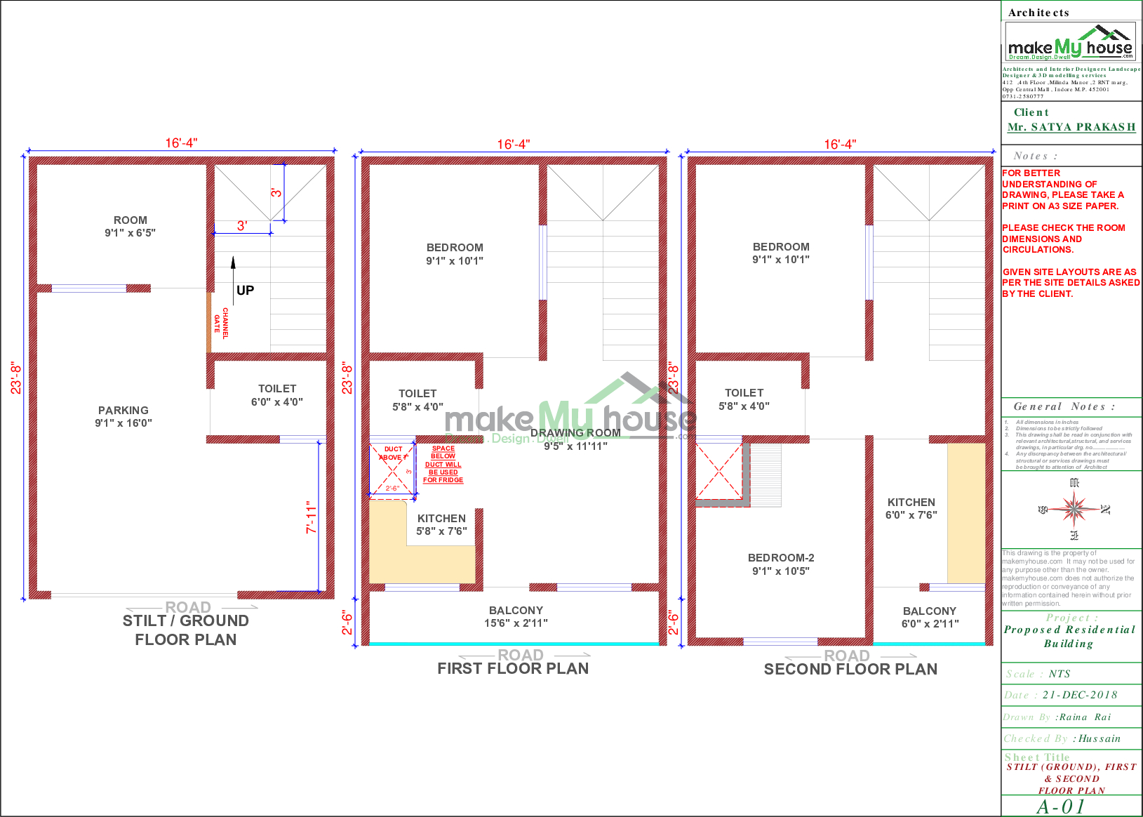 16x23 Home Plan 368 Sqft Home Design 3 Story Floor Plan