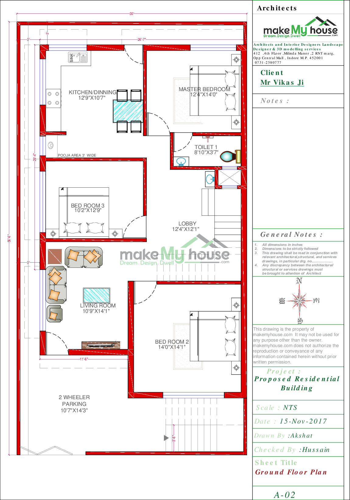 30x56 Home Plan 1680 Sqft Home Design 2 Story Floor Plan