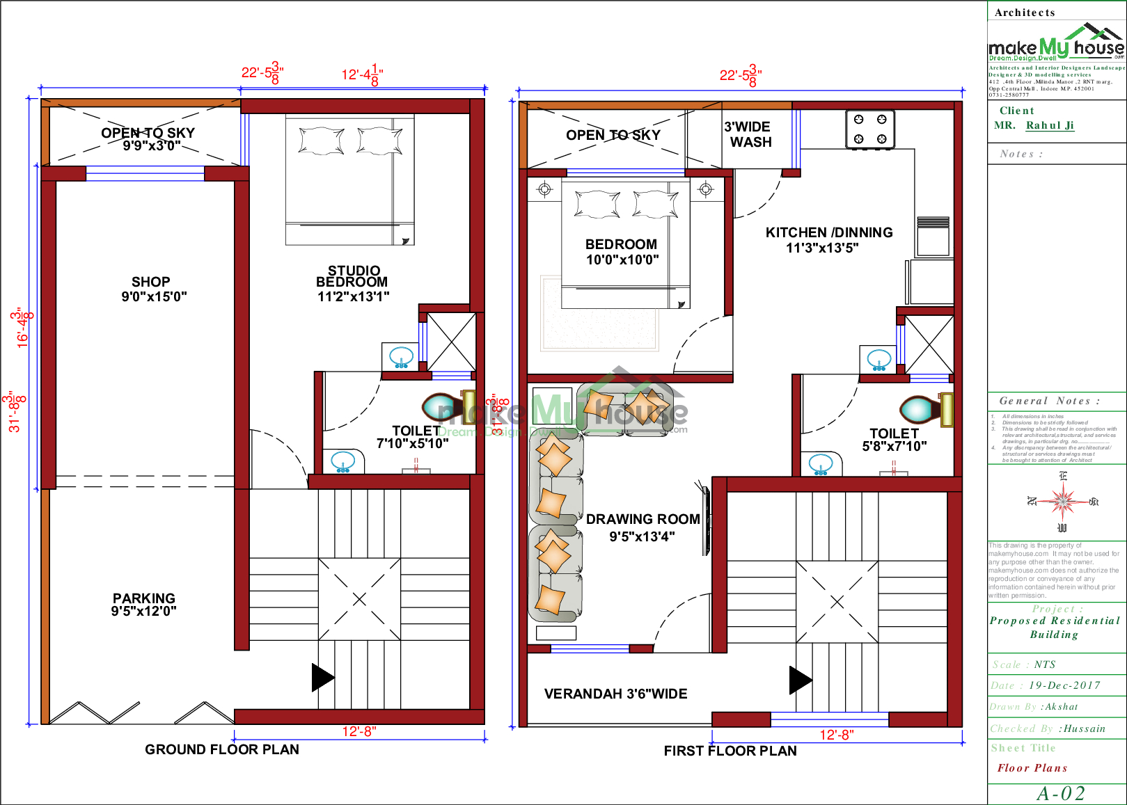 22x33 House With Shop Plan 726 Sqft House With Shop Design 3 Story Floor Plan