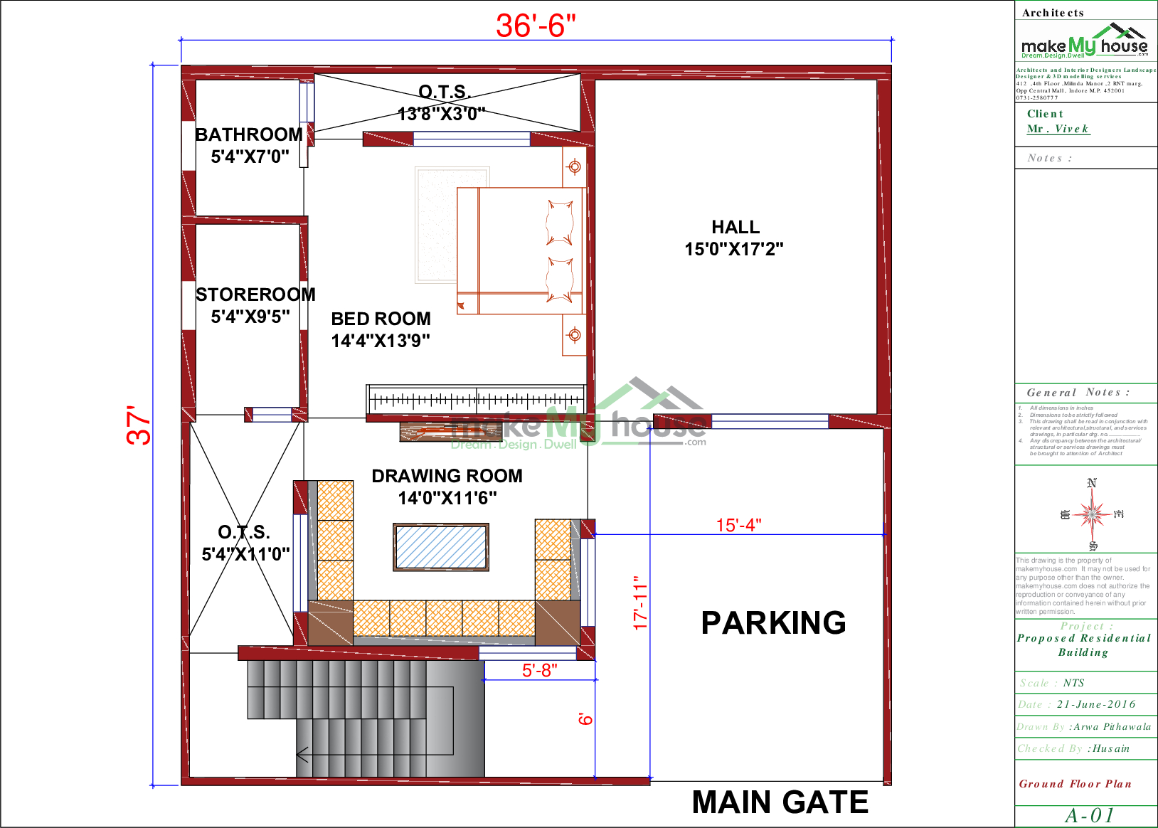 36x37 Home Plan 1332 Sqft Home Design 2 Story Floor Plan