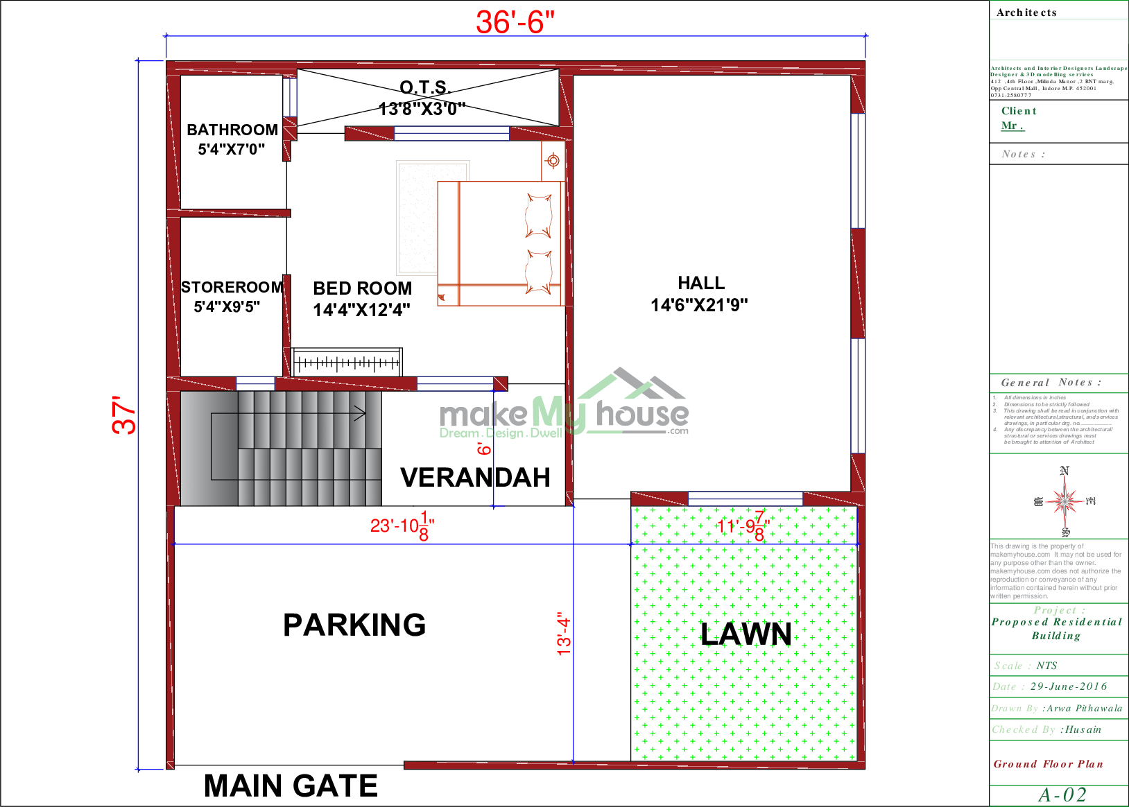 36x37 Home Plan 1332 Sqft Home Design 2 Story Floor Plan