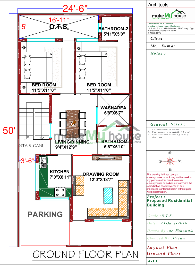 24x50 Home Plan 10 Sqft Home Design 2 Story Floor Plan