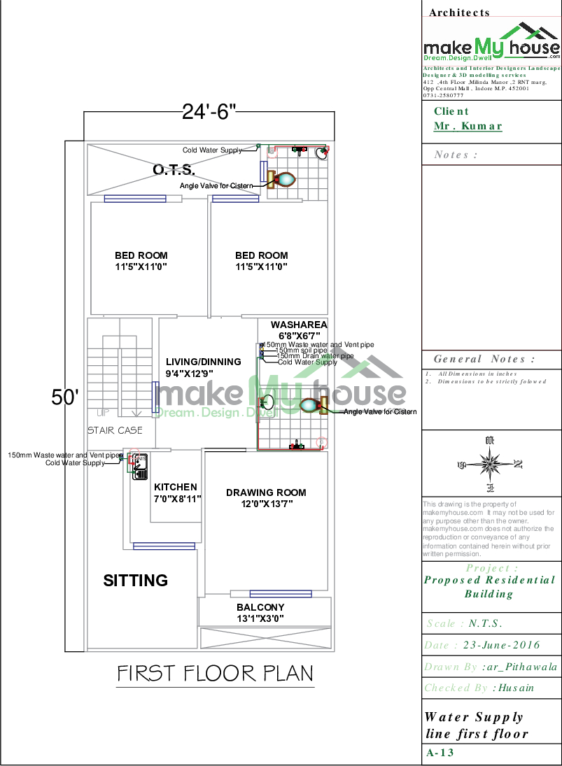 24x50 Home Plan 10 Sqft Home Design 2 Story Floor Plan