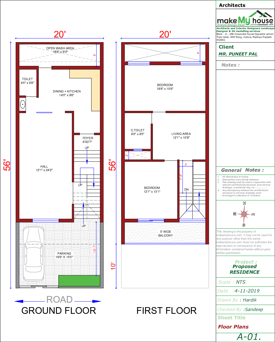 30-37-house-plan-1100-square-feet-house-plans-3-bedroom-with-car-parking-30-37-house-plan