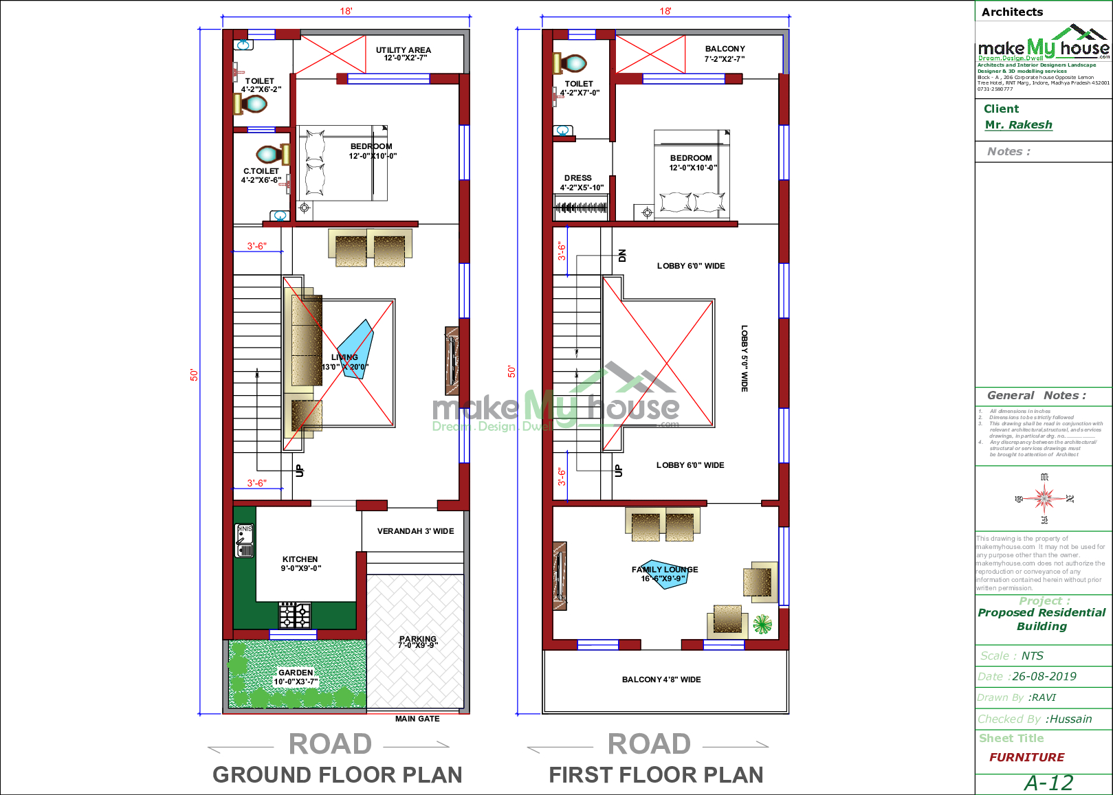 18x50 Home Plan 900 Sqft Home Design 2 Story Floor Plan