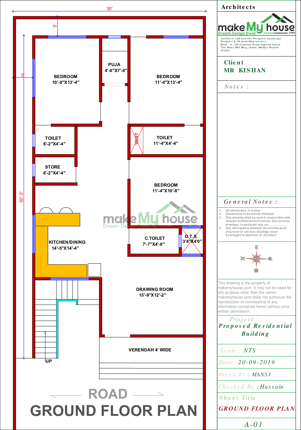 30x90 House Plan || House Plan By Asif ||, 44% OFF