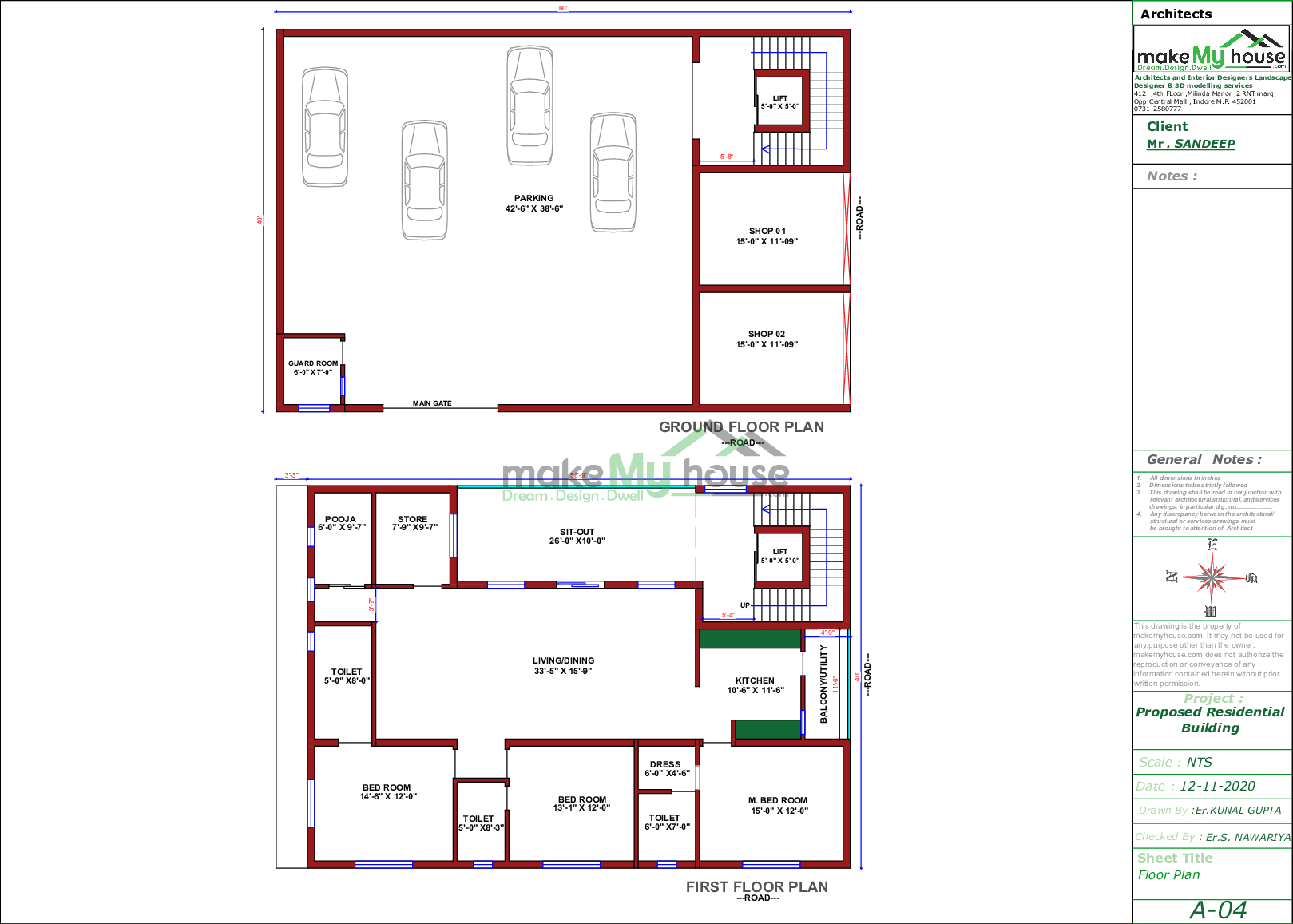 40x60 House With Shop Plan 2400 Sqft House With Shop Design 2 Story Floor Plan