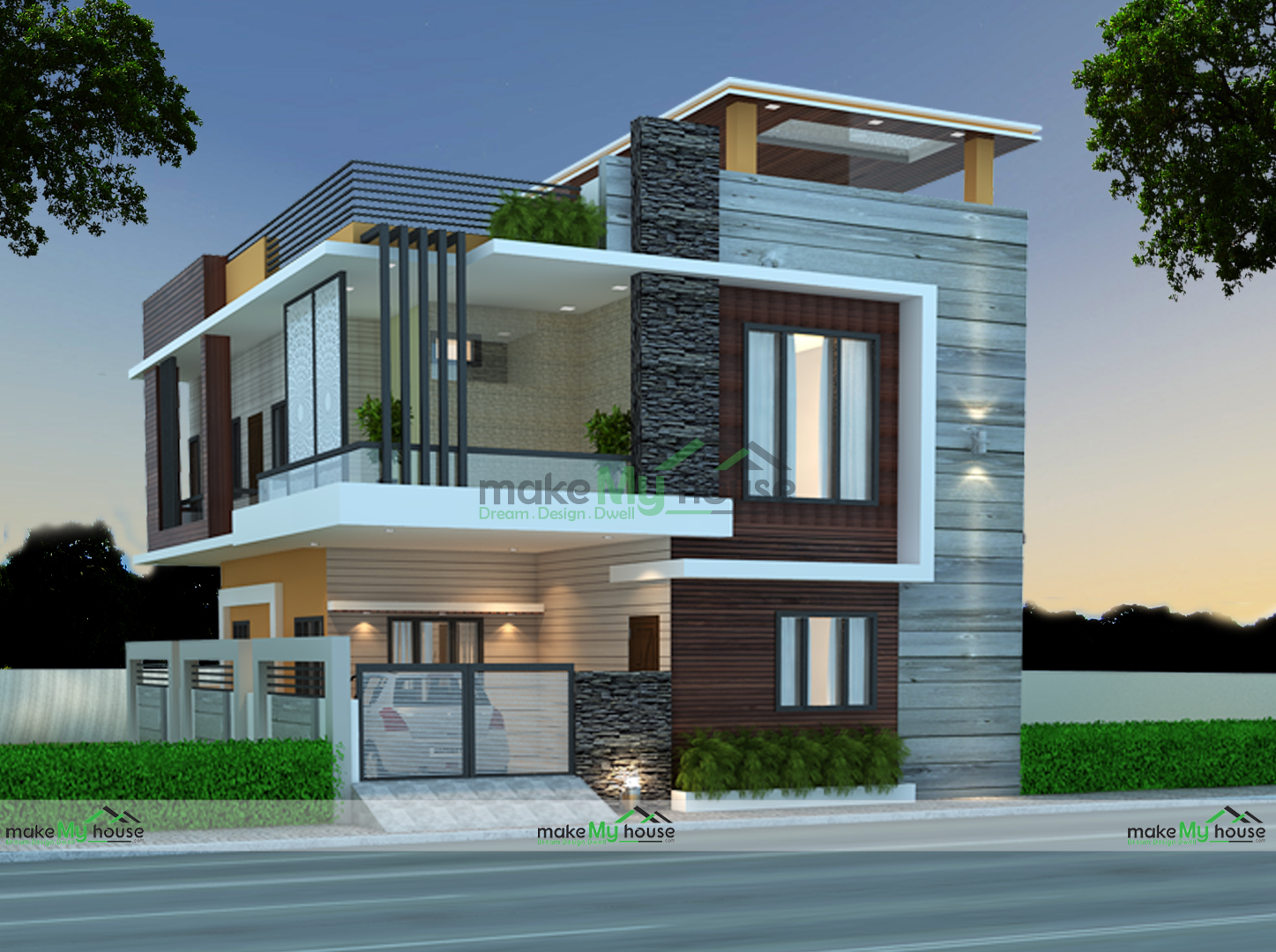 1200 Sq Feet Duplex House Design