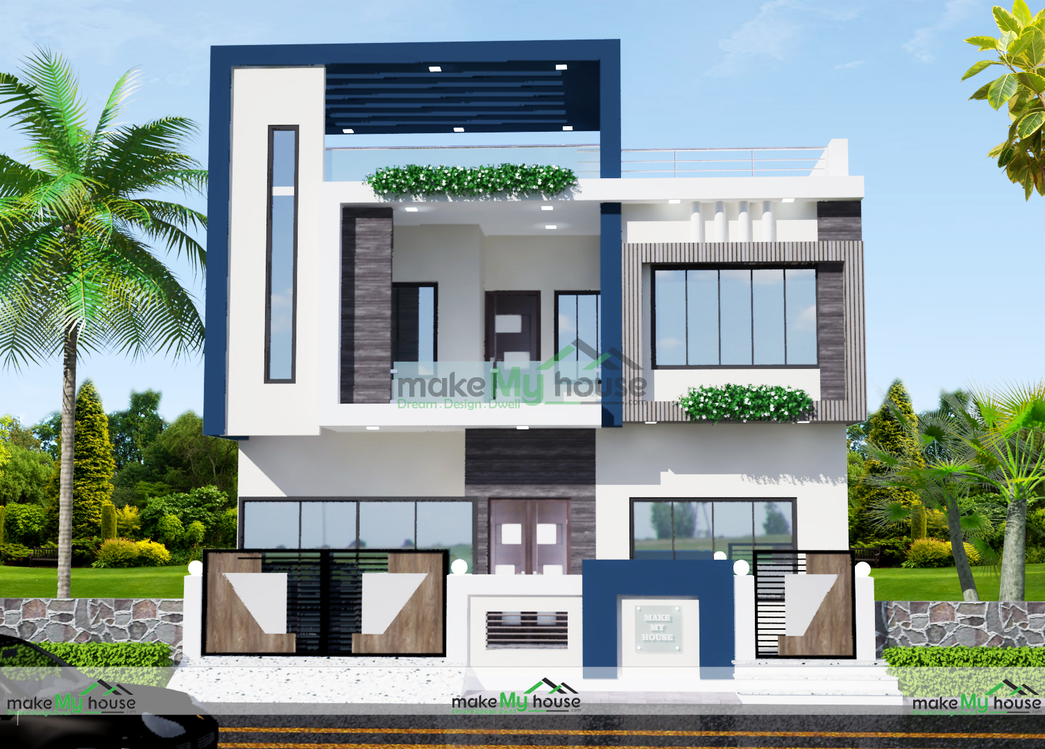 3BHK Small House Plan And Elevation 1350 Sq Ft, Bedroom, 48% OFF